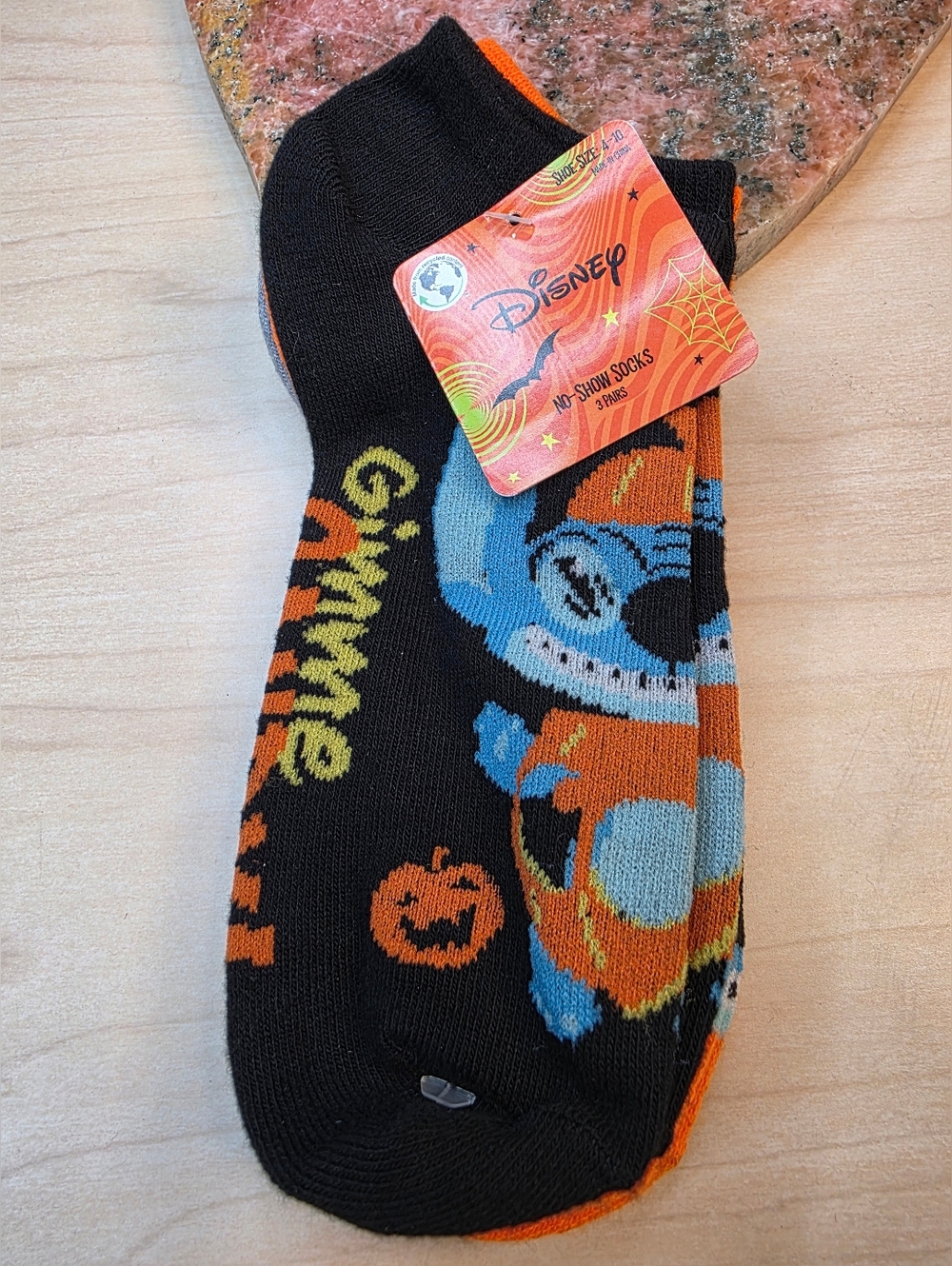 Disney Lilo & Stitch Halloween Socks 3 Pair Set Womens Pumpkin Fall Autumn NWT